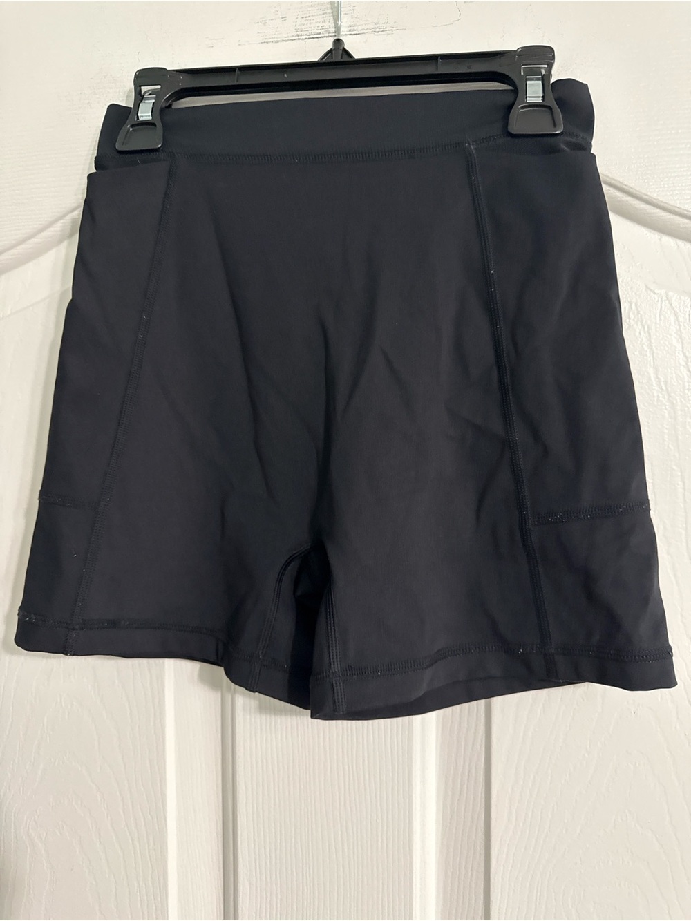 aerie Black High-Rise Bike Shorts
